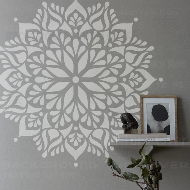 Stencils Walls  Large Stencils - 70cm 110cm Stencil Mandala