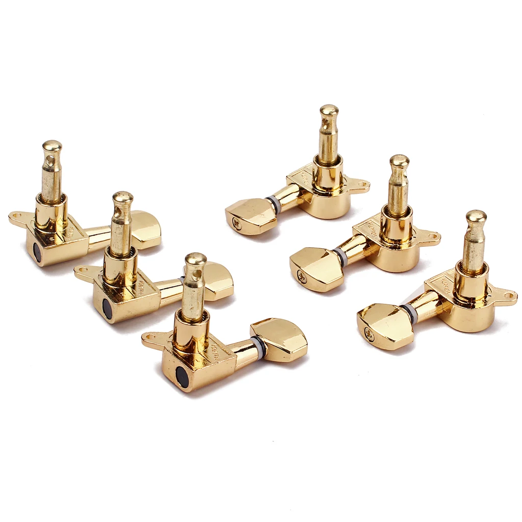 

6 Pieces 3R 3L Electric Acoustic Guitar String Tuning Pegs Tuners Tuning Pegs - Golden