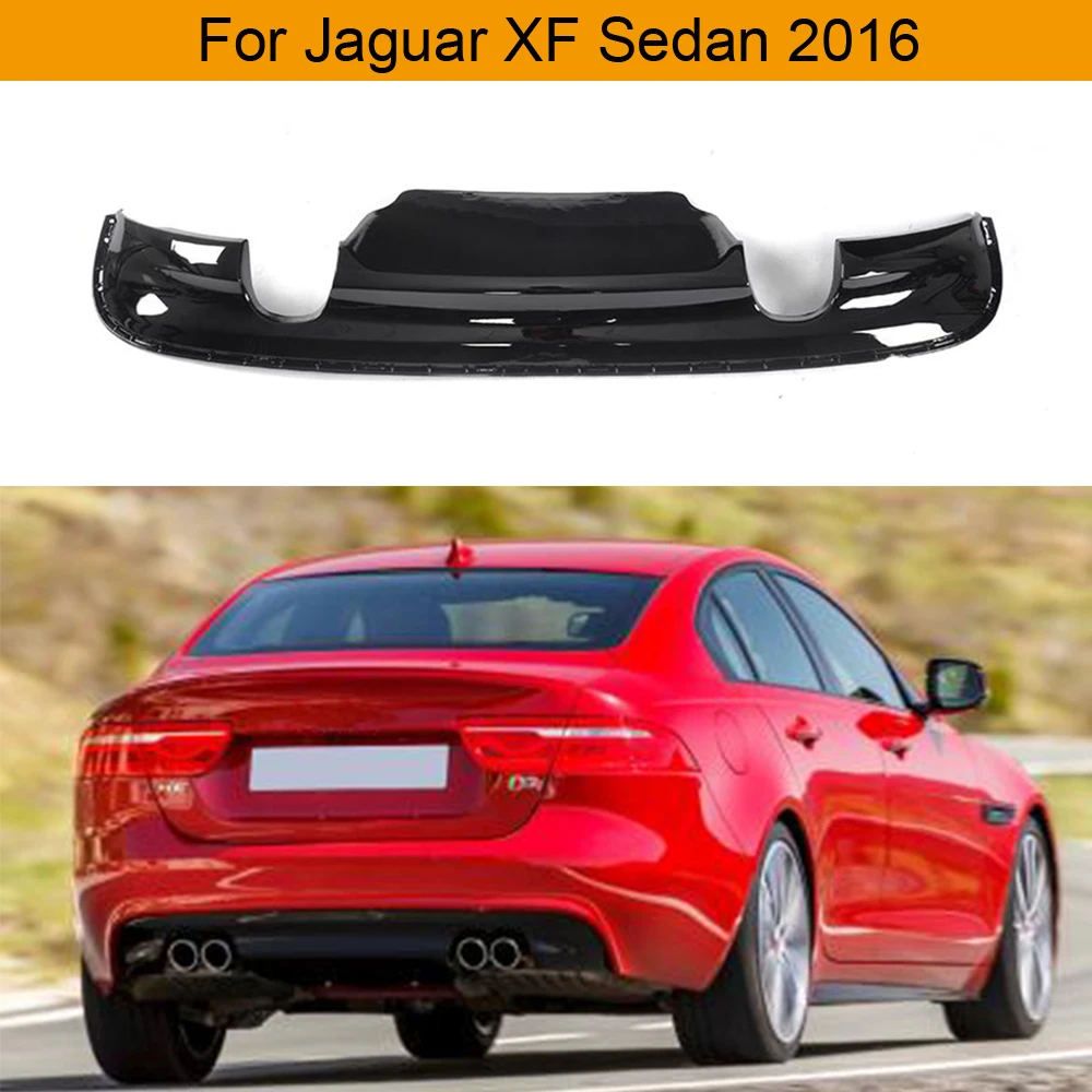 Автомобильный задний бампер диффузор спойлер для губ Jaguar XF Sedan 2016 Up PP Black|rear bumper