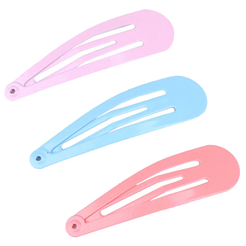 Description Picture 5 of item5Pcs/Set 2 Inch Girl Clips Snap Hair Clips No Slip Metal Hair Clip Barrettes for Baby Girls Toddlers Kids Women Accessories 2