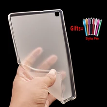Para samsung galaxy tab um 8.0 2019 caso capa t290 t295 SM-T290 SM-T295 tablet silicone macio caso coque funda + caneta stylus(China)