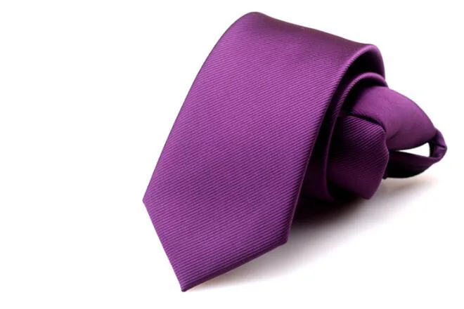 Мода 6 см тонкий галстук красный синий однотонный полиэстер узкий на молнии галстук для мужчин досуг бизнес Свадебный галстук-бабочки для худых аксессуаров