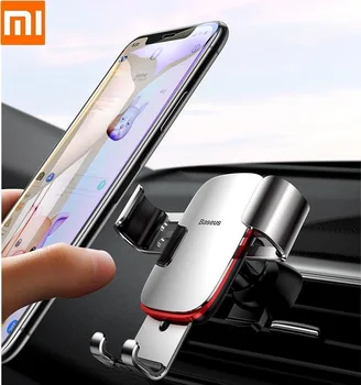 

Aluminum alloy gravity car bracket Holderr Air Vent Clip Mobile Stand Support GPS Mount For iPhone for Samsung