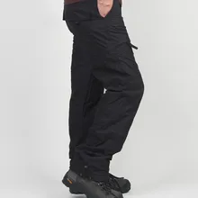 Высокое качество зимние теплые мужские плотные брюки двухслойные военные армейские камуфляжные тактические хлопковые брюки для мужчин брендовая одежда