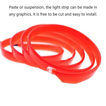 

Red Atmosphere lamp Accessories Auto Neon Strip Cold 12V DC 2M Interior