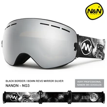 NANDN лыжные очки сноуборд двухслойные UV400 Анти-туман большие Лыжные маски очки катание на лыжах