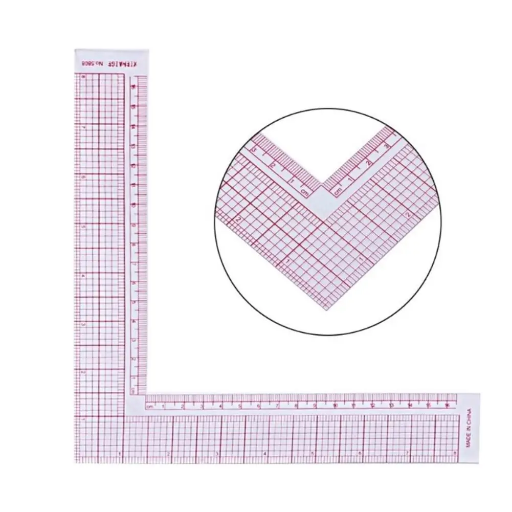 

Multi-function Ruler DIY Plastic Sewing Square Curve Tailor Drawing Craft Tool