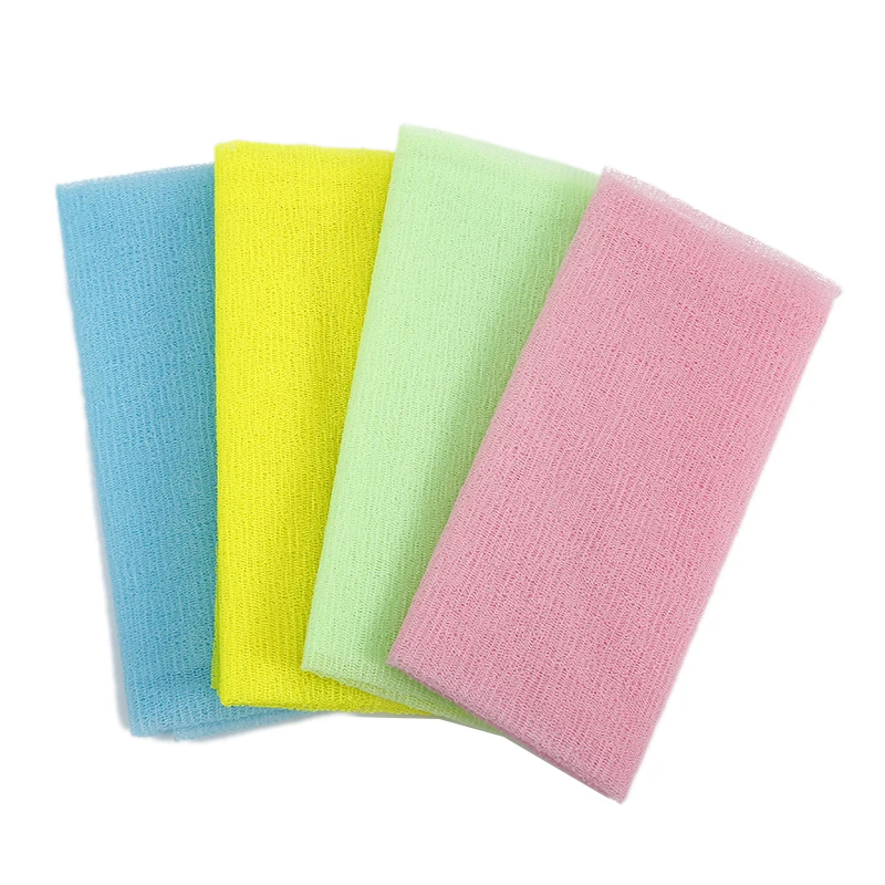 3pcs Nylon Washcloth Long Bath Towel Cloth Japanese Cleaning Bath Cloth 