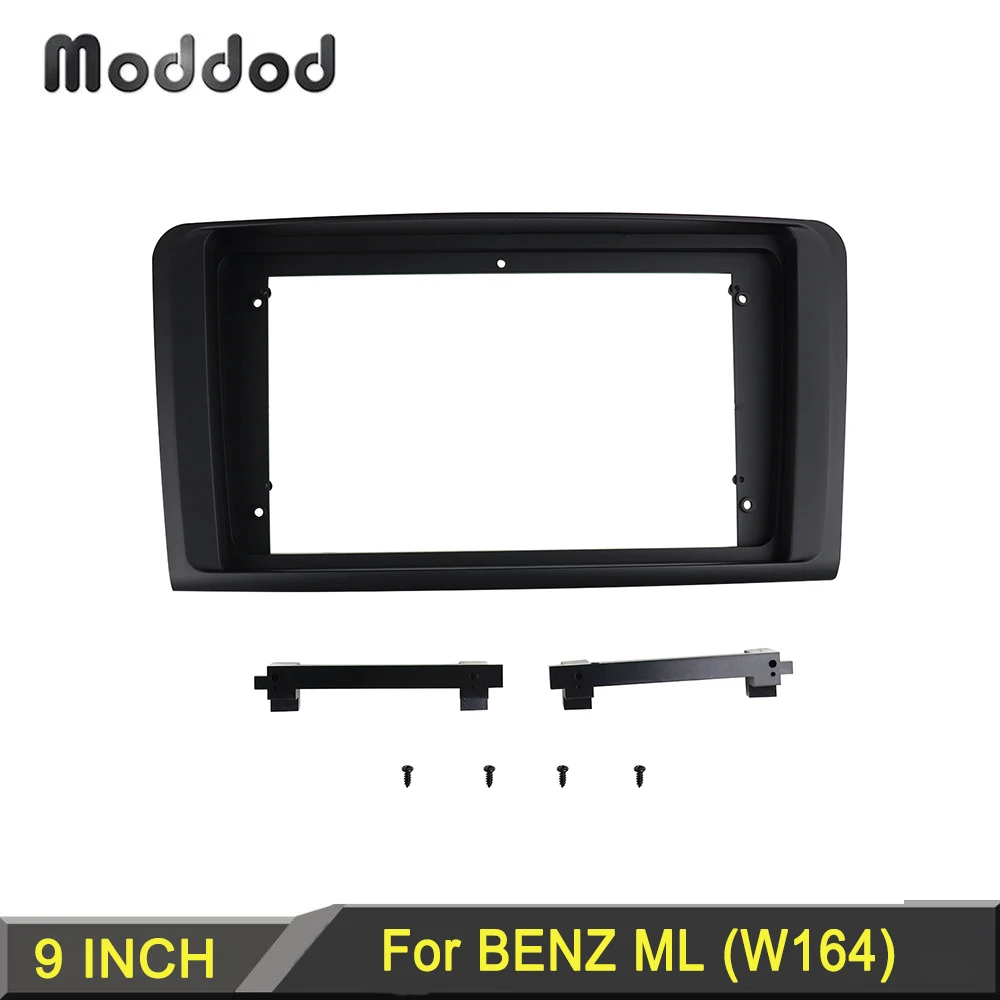 

Автомобильный радиоприемник 9 дюймов, облицовка для Mercedes BENZ ML W164 2006-2010, комплект для установки приборной панели, рамка, стерео панель, GPS-плее...
