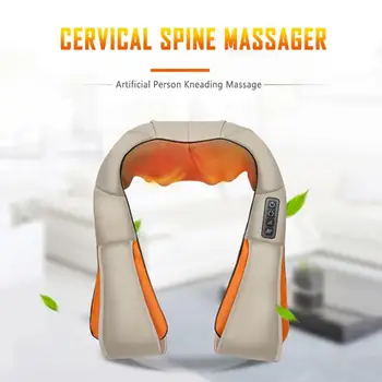 

Electrical Shoulder Neck Kneading Massager Multifunctional Infrared Heating Massage Shawl Leg Waist Abdomen Back Home Massager