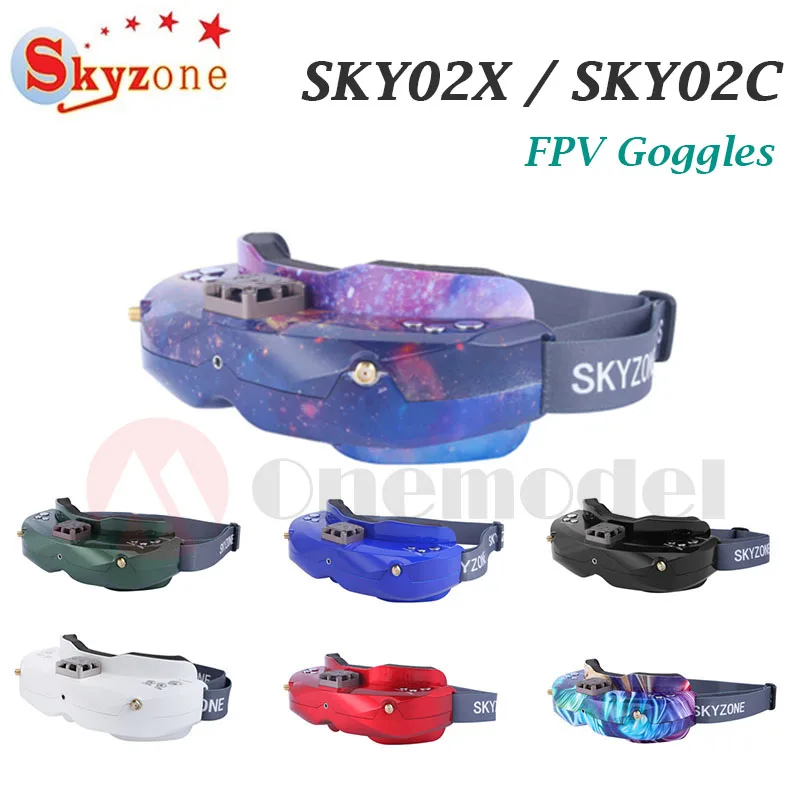 SKYZONE 02C/02X /FPV очки/SKY02X/SKY02C 5 8 ГГц 48CH разнообразия Sup Порты и разъёмы DVR 2D/3D HD AV в для