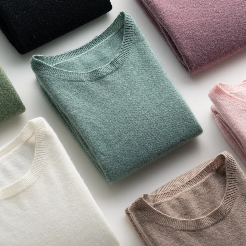 Hot Sale  Autumn Winter Sweater Women O-Neck 100%