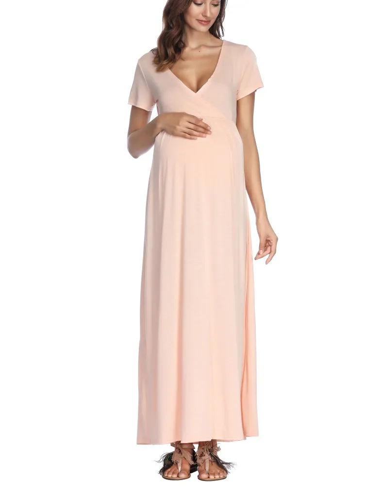 Платья для беременных женщин, модная Горячая Распродажа, популярное сексуальное платье с v-образным вырезом для беременных, Одежда для беременных