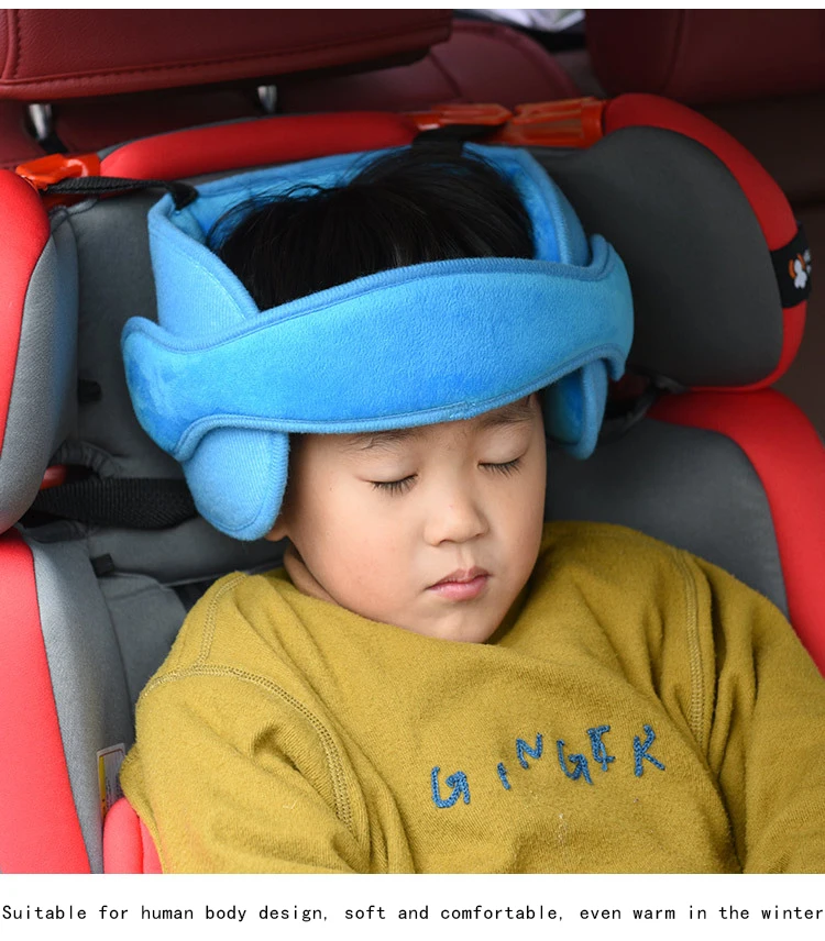 Bebte nignos asiento de coche ajustable cabeza de apoyo fijo almohada para dormir procción para el cuello reposacabezas