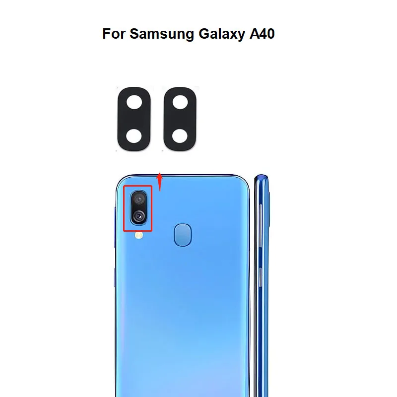 Новинка для Samsung Galaxy A40 задняя камера стеклянный объектив с клейкой наклейкой