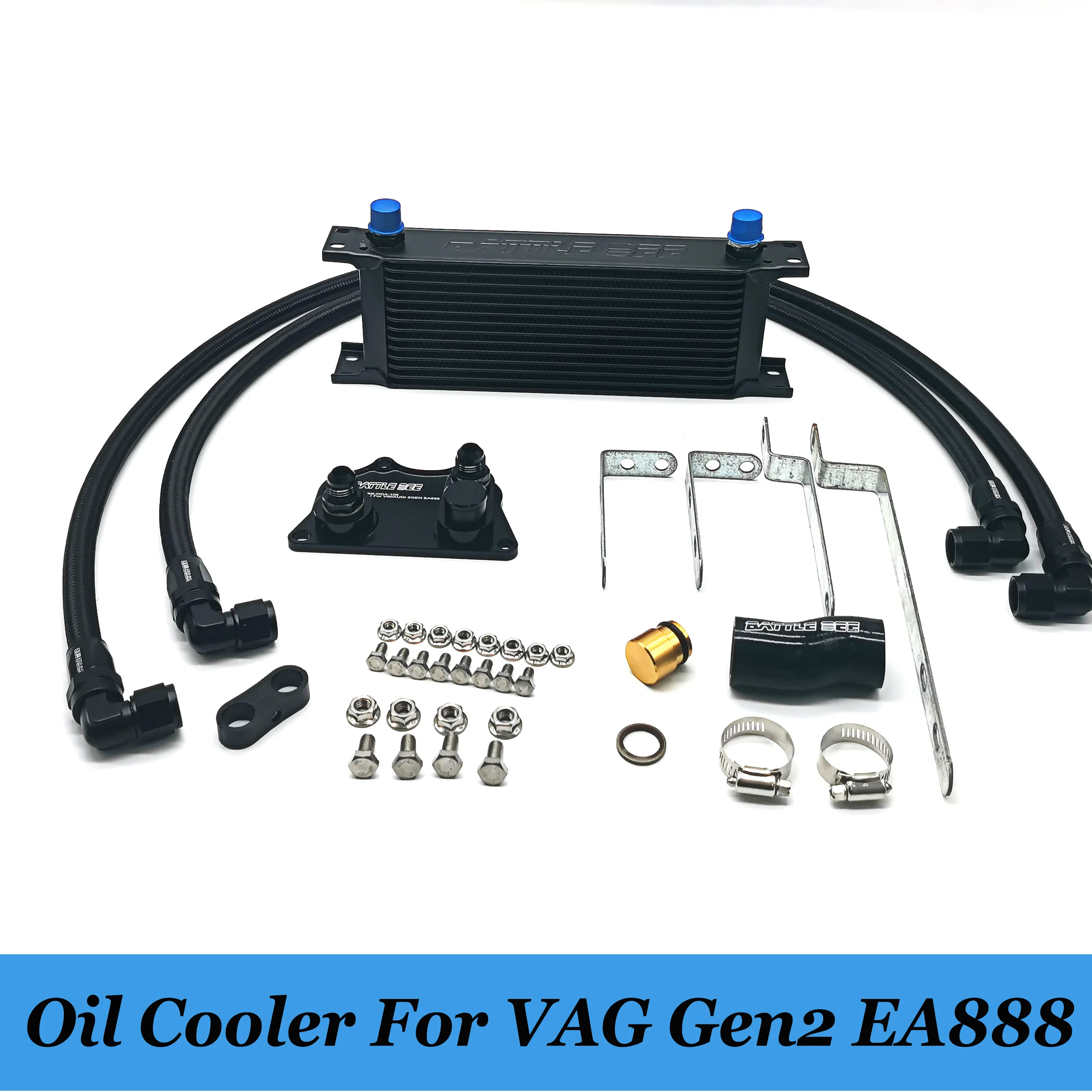 1 SET Oil Cooler Kit for VAG Volkswagen Audi Golf MK5 MK6 1.8T 2.0T