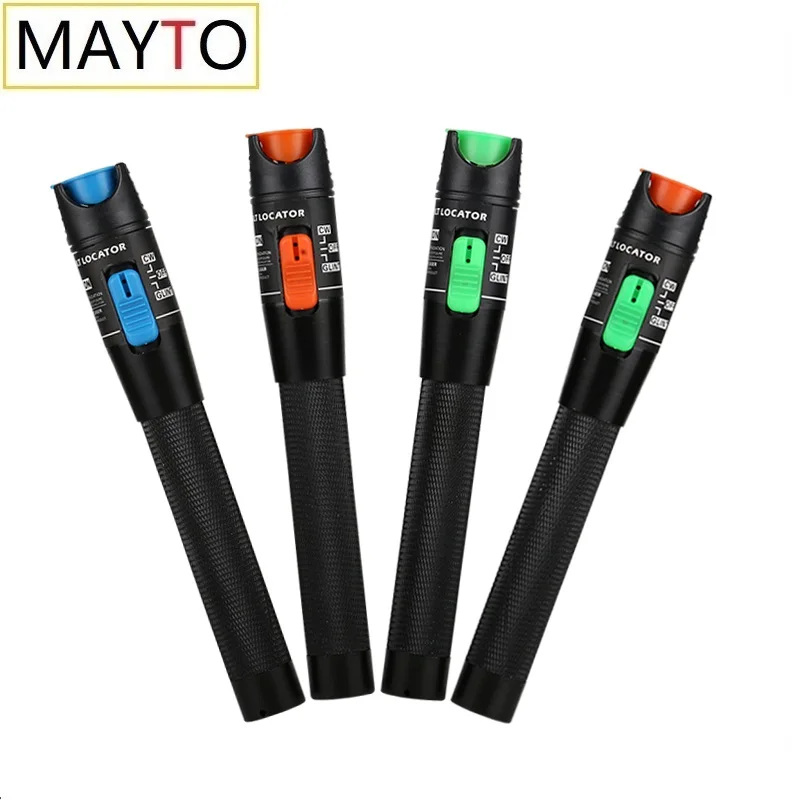 30MW Fiber Optic Tester Pen Type Red Laser Light Visual Fault Locator for 1mw/5mw/10mw/20mw/30mw，Type SC/FC/ST