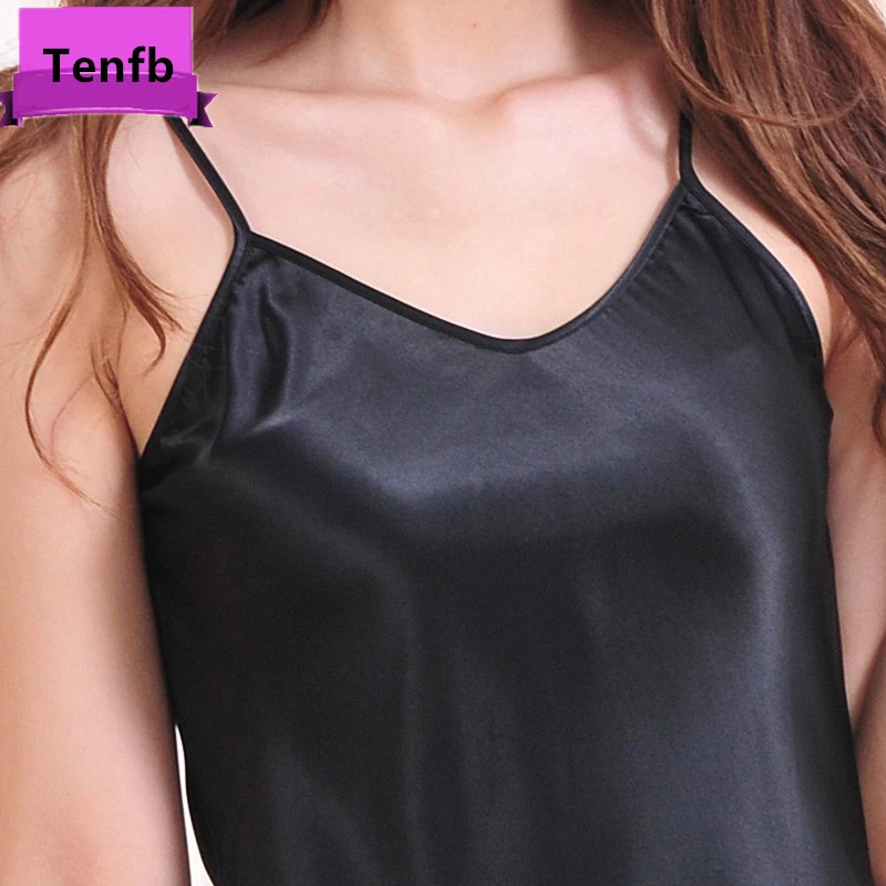 Women Nightgowns Women Nightdresses Sleeping Dress Women Satin Nightgown Lady Sexy Spaghetti Strap Night Dress Female Sleeveless Sleepwear Plus Size 3XL 4XL Nightwear