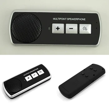 

Hot Car Kit Bluetooth V4.0 Wireless Easy Installation Multipoint Universal Call For Phones Sun Visor Handsfree Receiver Adapter