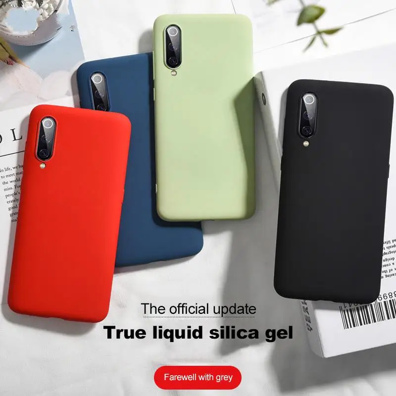 Original Liquid Silicone Case For Xiaomi Redmi Note 8T 7 6 Mi9 Pro 6X Mix 3 8A Slim Soft Cover for 8 Cases |