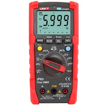 

UNI-T Digital Multimeter 6000 Counts Voltmeter Ammeter Auto Range True RMS Handheld Meter Measuring AC/DC Voltage Current