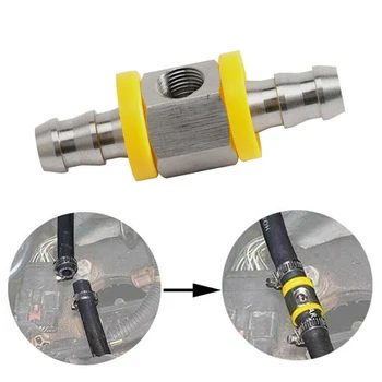 1/2" Fuel Line T-Fitting Adapter for Pressure Gauge 1