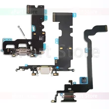 Нижняя док-станция для зарядки для iPhone Xs Max X XR 7 8 Plus USB зарядное устройство Порт платы док-станция разъем микрофон гибкий кабель Замена