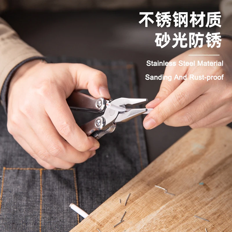 Deli Camping Hardness HRC78K Multitool Plier Cable Wire Cutter Multifunctional Multi Tools Outdoor Camping Folding Knife Pliers|Pliers| - AliExpress