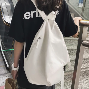 

New Backpack Fashion Canvas Women Backpack Travel Girl Shoulder Bag Harajuku Female Bagpack
