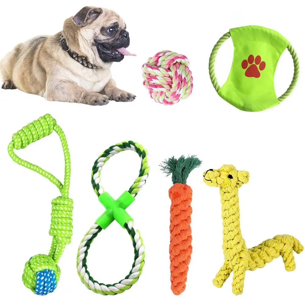 Masticare Giocattoli Per Cani 6 Pacchetti набор Regalo Giocattoli Набор домашних животных#2S10 - Цвет: Multicolor