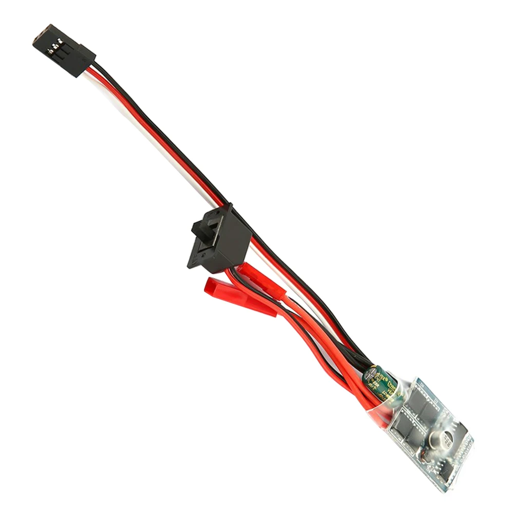 30A Brushed ESC Electric Speed Controller Built in 5.7V UBEC with Reverse, Brake for RC Car Boat Hobby Models