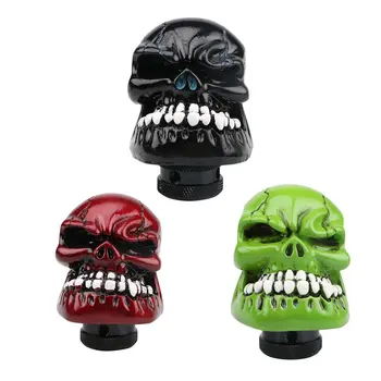 

Universal Car Gear Shift Knobs Skull Head Gear Manual Transmission Gear Shift Knob Shifter Lever Car Modified Manual Gear Head