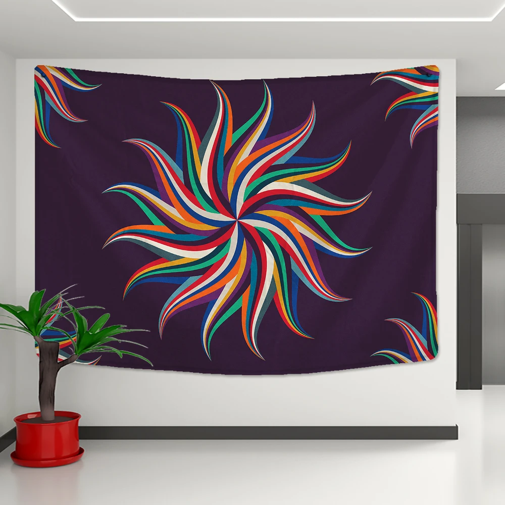

Mandala flower tapestry Mandala print tapestry Bohemian tapestry bedroom living room blanket