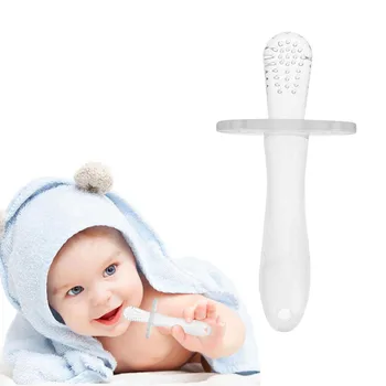 

Infant Chews Teether Toy Newborn Baby Silicone Teething Stick Toddler Toothbrush Dental Care