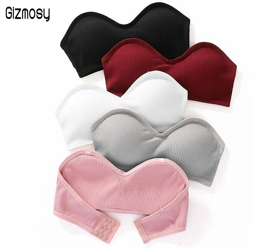Women Anti-slip Strapless Three-row Bra Invisable Top Sexy Fashion Female Tube Bandeau Underwear CA3244 | Женская одежда