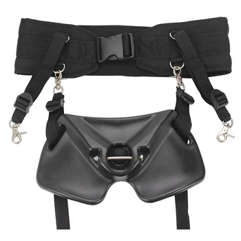 

10mm Sponge Fishing Shoulder Harness Adjustable Belt with Foam Pad Fish Waist Belt Rod Holder for Sea Fishing Big Target