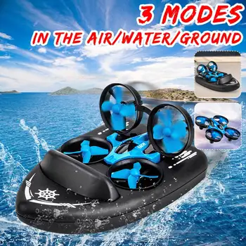 

Rc Boat For JJRC H36F 3 In 1 2.4G 4CH 6Axis RC Drone Quadcopter Vehicle Hovercraft Boat Drone 360 degrees Flip Kids Toys Rc Boat