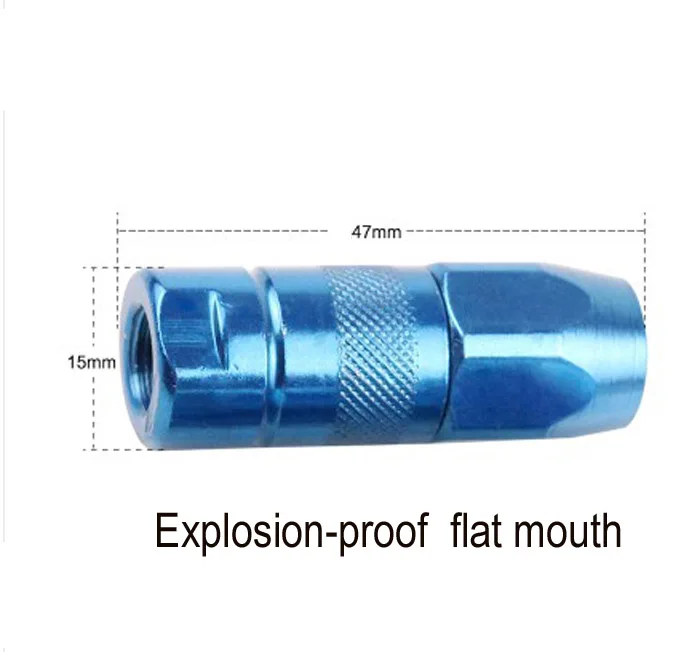 Взрывозащищенный смазочный пистолет с плоской головкой или острым ртом аксессуары для смазочного пистолета масло рот смазочный ниппель масло Пистолет Фитинги