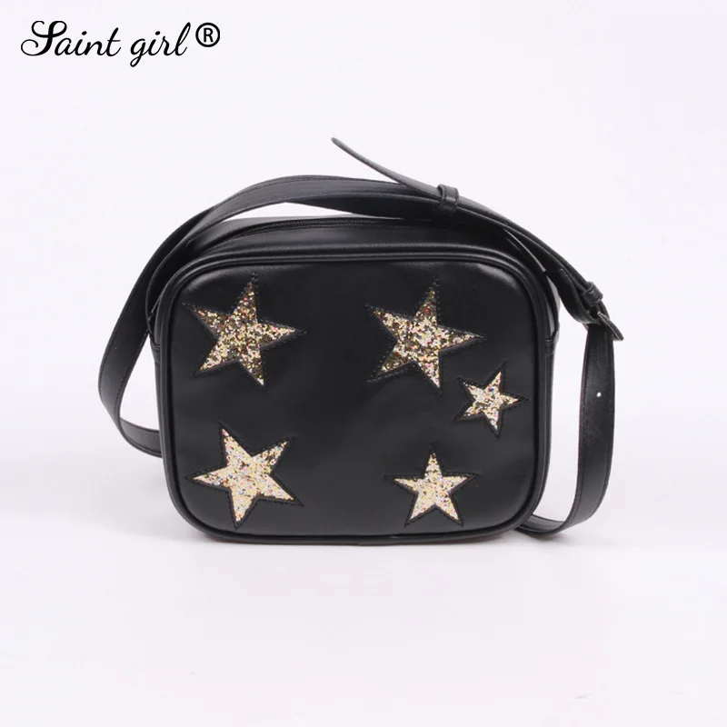 

2017 New Style WOMEN'S Shoulder Bag Retro Five-pointed Star Shoulder PU Handbag Customizable