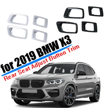 

Auto Accessories Fit for 2018 2019 2020 BMW X3 G01 Rear Seat Adjustment Button Cover Trim ABS Plastic Carbon Fiber Car Styling