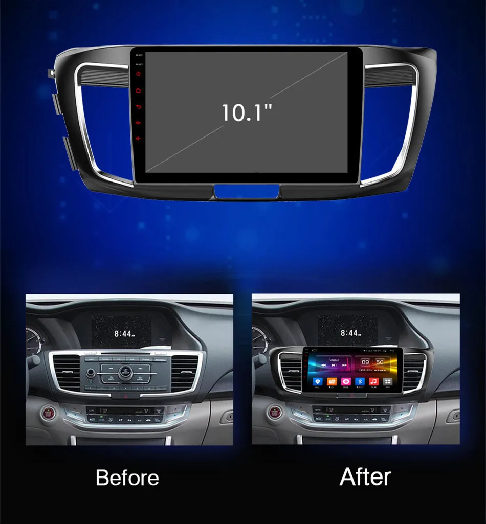 Excellent RoverOne Android 9.0 Car Multimedia System For Honda Accord 2014 2015 2016 Octa Core 4G+32G Radio GPS Navigation DSP Player 4
