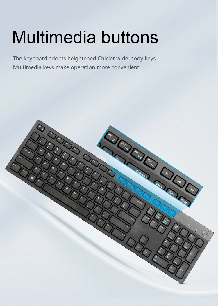 CLAVIER + SOURIS SansFil DELL KM636 AZERTY BLANC chez Alltec