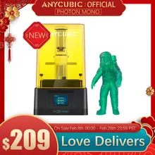 Anycubic Photon Mono 3D Printer Uv Hars Printers Met 6 Inch 2K Monochroom Lcd-scherm & Snelle Afdruksnelheid 130X80X165 Mm