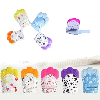 

Silicone Teether Animal Baby Teething Glove Heart Star Wrapper Sound Teething Chewable beads Newborn Toddler Food Grades