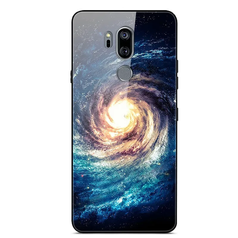 Чехол для LG G7 ThinQ из закаленного стекла, планета космос, чехол для LG G7 ThinQ LG G7+ стеклянный чехол для LG G 7 ThinQ G710EM G710N Capa - Цвет: 35