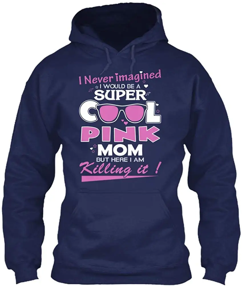 Розовая толстовка с раком груди-Gildan 8oz Heavy Blend Hoodie |