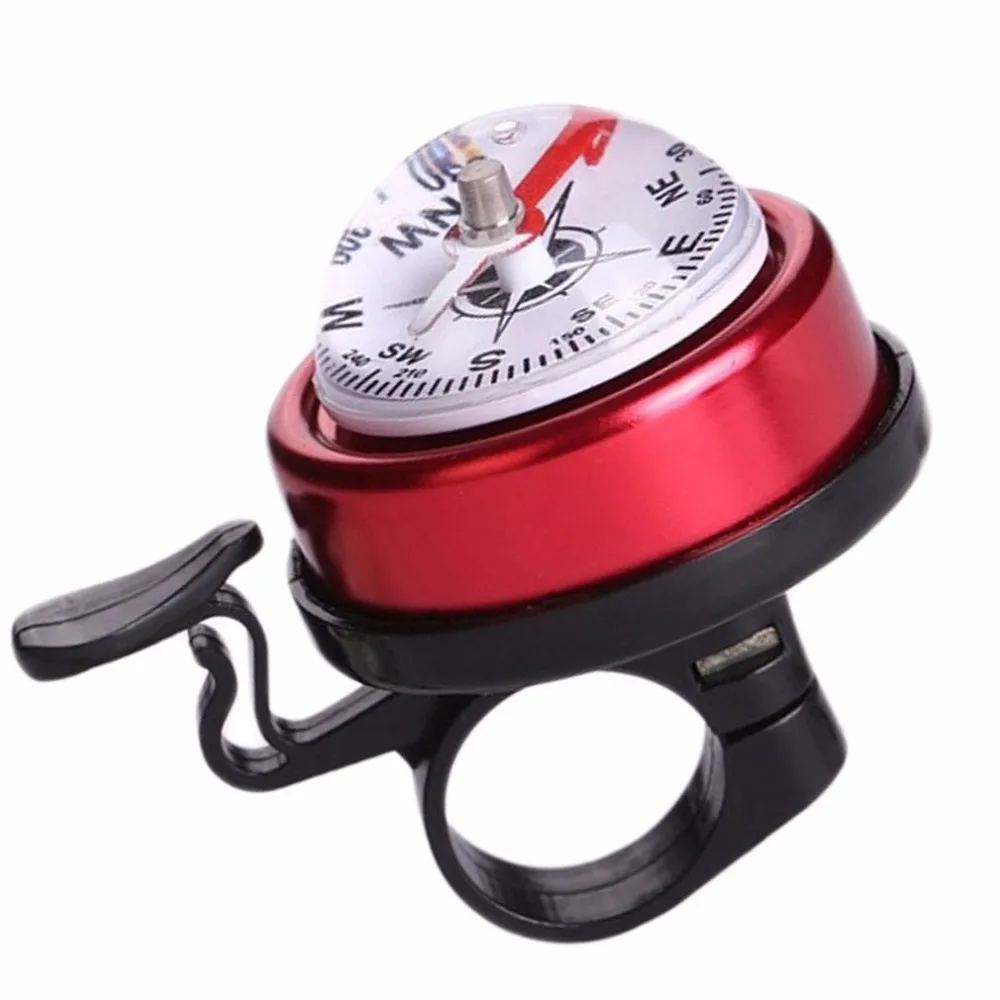 Plastic Bicycle Alarm Bell Bicycle Horn Cycling Safety Bike Ring Bell Built in Compass Fit For 22mm Handle Grip Diameter