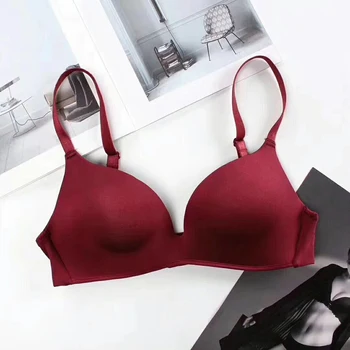

Seamless Bras for Women Push Up Bras No Wire Brassiere A B Cup Underwear Sexy Bra Three Quarters(3/4 Cup) Women lingerie