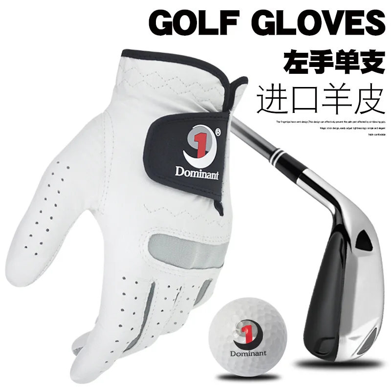 Genuine Product Dominant Men Golf Gloves Men's Indonesia Small Sheepskin All Sheepskin Left Hand Special Offer New Style