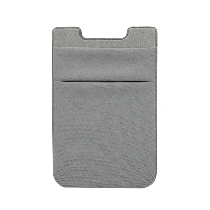 Light Grey 1 шт. клейкая наклейка задняя крышка кредитный держатель для карт сумка чехол для сотового телефона Женский Мужской идентификатор автобуса карта портмоне для ключей - Цвет: Light Grey